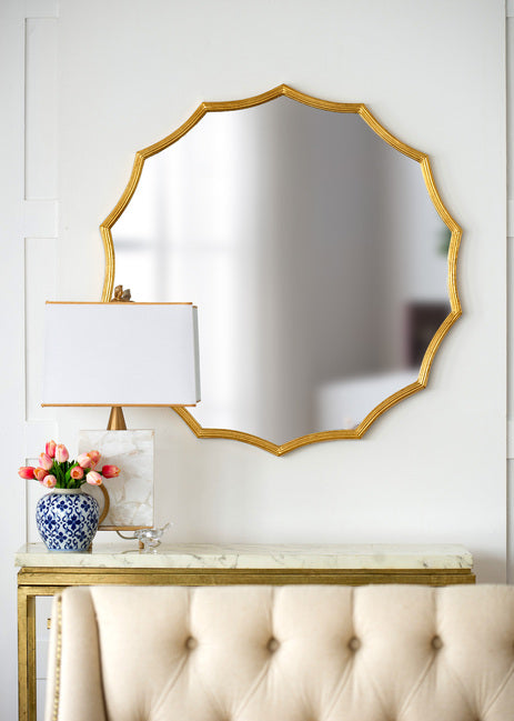 Minyama Scalloped Mirror Large