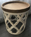 Lattice Round Shabby Chic Side Table Distressed White. It will make a great impression in your room