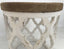Lattice Round Shabby Chic Side Table Distressed White. It will make a great impression in your room