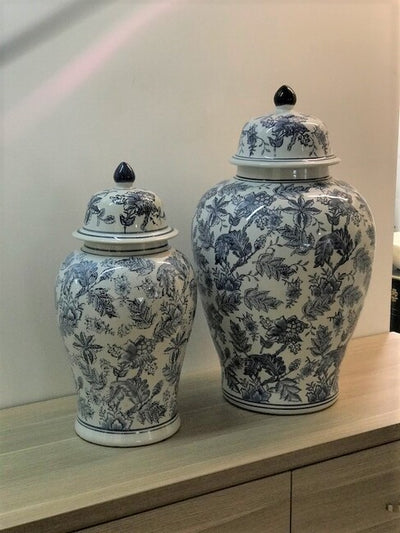 Chinoiserie Tall Ginger Jar