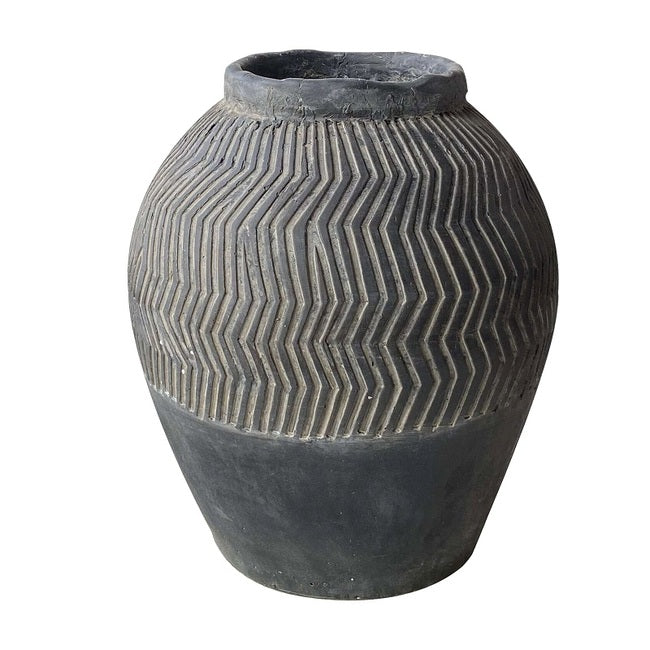 Carmoo Grey Textured Pot