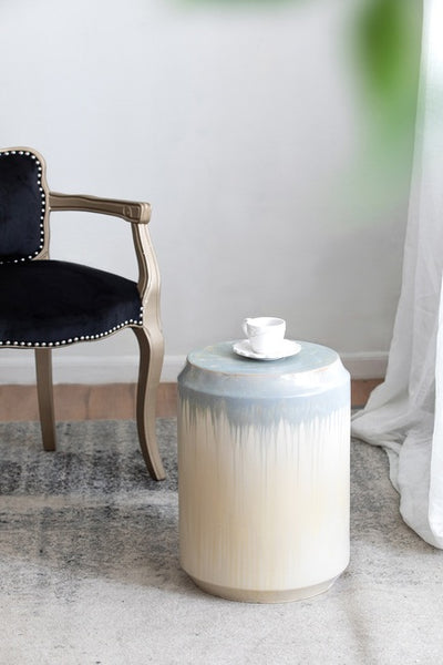 Florence Reactive Glaze Ceramic Stool