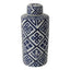 Valora Blue and White Cylinder Jar