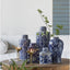 Valora Blue and White Cylinder Jar