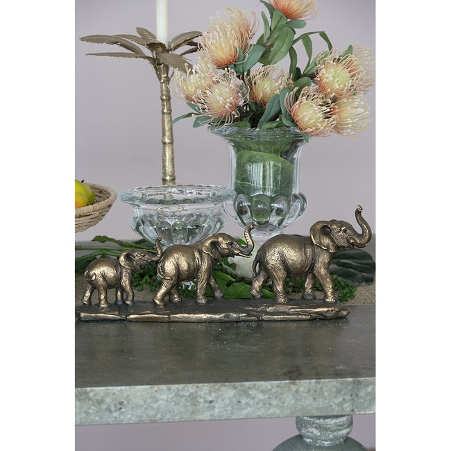 Elephant Family of 3 Statue