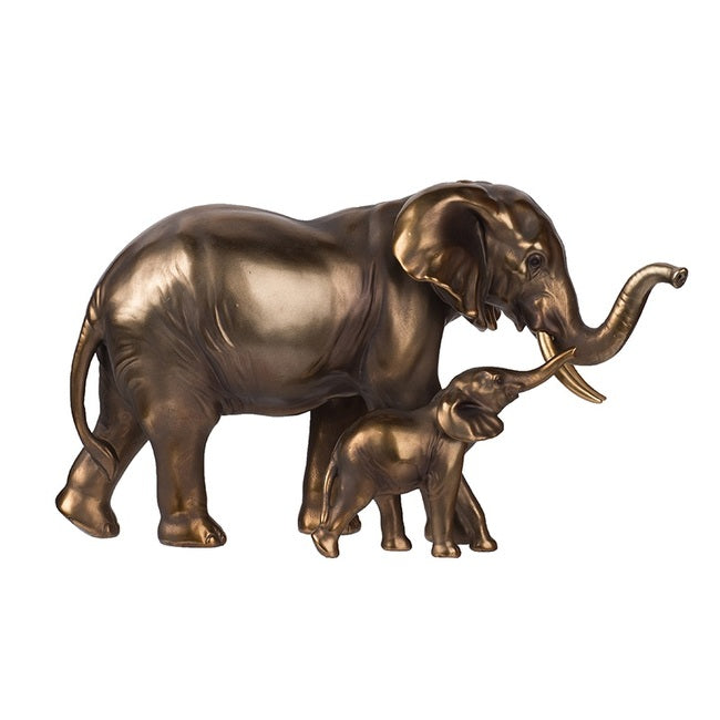 Elephant Mother & Calf Statue