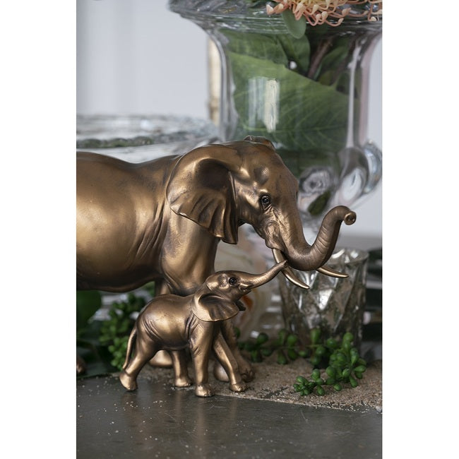 Elephant Mother & Calf Statue