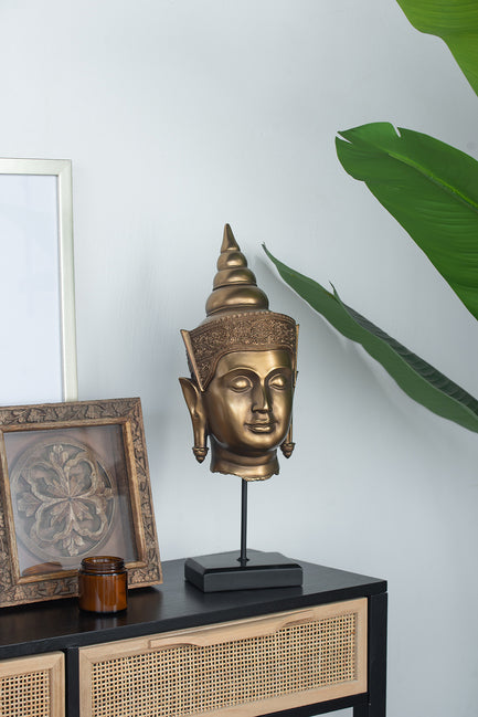 Buddha Statue Head on Stand