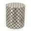 Geometric Patterned Stool. Can serve as either an end table or a stool. Convenient and contemporary, you will have no trouble finding a spot for this