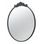 Baroque Black Round Wall Mirror 98cm.  The black framing makes this a striking focal piece.