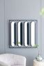 Swivel Black Metal Mirror Different angles from mirror bring a new dimension to any interior