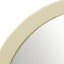 Porthole Mango Cream Wood Wall Mirror