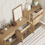 Arched 4 Chest of Drawers Dresser Tallboy and 4 Door 150CM Buffet Sideboard Cabinet for living room