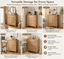 Arched 8 Chest of Drawers Dresser Tallboy | Bedroom Storage Dresser Set of 2