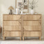 Arched 8 Chest of Drawers Dresser Tallboy | Bedroom Storage Dresser Set of 2
