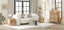 Arched 4 Chest of Drawers Dresser Tallboy and 2 Bedside Tables for Bedroom Living Room