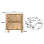 Arched 4 Chest of Drawers Dresser Tallboy and 2 Bedside Tables for Bedroom Living Room