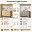 Fluted 12 Drawer Chest of Drawers Set of 2 Lowboy Dresser Storage Cabinet for Bedroom