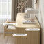 Fluted 12 Drawer Chest of Drawers Set of 2 Lowboy Dresser Storage Cabinet for Bedroom