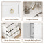 White Modern 3 Drawer Bedside Table Set of 3 Bedroom Cabinets Storage Bundle
