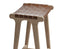 Brooklyn Backless Stool - Woven Cognac Seat / Natural Frame