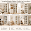 Cranfield Bookcase Display Cabinet Floor Standing 5 Tier Shelves