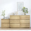 Belmont 6 Chest of Drawers Dresser with Bedside Table Lowboy Bedroom Wardrobe Set
