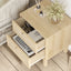 6 Chest of Drawers Dresser Bedroom with 2 Bedside Table Bundle Sets Light Oak