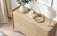 Scandinavian 12 Chest of Drawers Dresser Set of 2- Modern Lowboy Bedroom Cabinet,OAK
