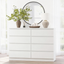 White 8 Chest of Drawer Lowboy Dresser Bedroom Wardrobe White