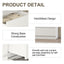White 8‑Drawer Lowboy Dresser Chest of Drawers Bedroom Storage Cabinet