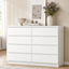 White 8 Drawer Chest of Drawers & 2 Bedside Tables – Modern Storage Suite for Australian Homes