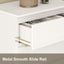 White 8‑Drawer Lowboy Dresser Chest of Drawers Bedroom Storage Cabinet