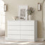 White 8 Chest of Drawer Lowboy Dresser Bedroom Wardrobe White