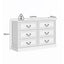 HAMPTON Vintage 12 Chest of Drawers Set of 2: White Lowboy Dressers for Bedroom