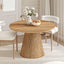 Byron Fluted Round Coffee Table & 4-Seater Dining Table Combo Set