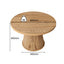 Byron Fluted Round Coffee Table & 4-Seater Dining Table Combo Set