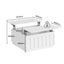 Opera White Lift Top Coffee Table with Storage- Square Central Table
