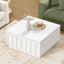 Opera White Lift Top Coffee Table with Storage- Square Central Table