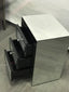 Mirrored Bedside with 3 Sparkling drawers. Last one, floor stock left, half price.