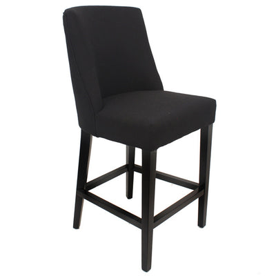 Ophelia Tall Barstool Black chrome ring on back