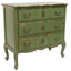 Marie Antoinette Gold accent Chest of Drawers French influence 90. Charming chest of drawers in traditional French colouring of mint green and antique