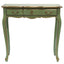 Marie Antoinette Gold accent French Pettit Console 80. Traditional French colouring of mint green and antique gold trim