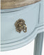 Norfolk Console Blue with Natural top (Flatpacked) Great for an entryway in a small home or apartment. Each piece is hand crafted and painted, with a