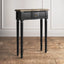 Norfolk Console Black with Natural top 80 (Flatpacked), Great for an entryway in a small home or apartment