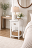 Artiss Bedside Table Nightstand Drawer Storage Cabinet Lamp Side Shelf White