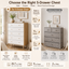 Adriana 5 Drawers Chest of Drawers Dresser with 2 Bedside Tables Bedroom Bundle