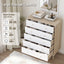 Adriana 5 Drawers Chest of Drawers Dresser with 2 Bedside Tables Bedroom Bundle