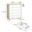 Adriana 5 Drawers Chest of Drawers Dresser with 2 Bedside Tables Bedroom Bundle