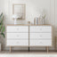 Adriana 6 Chest of Drawers Dresser Lowboy Storage Cabinet | Scandinavian Style for Modern Living